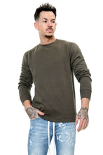 Load image into Gallery viewer, Mens Plain Casual Leisure Top Pullover - Khaki
