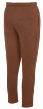 Load image into Gallery viewer, Mens Zip Pockets Open Hem Sweat Pants - Light Brown
