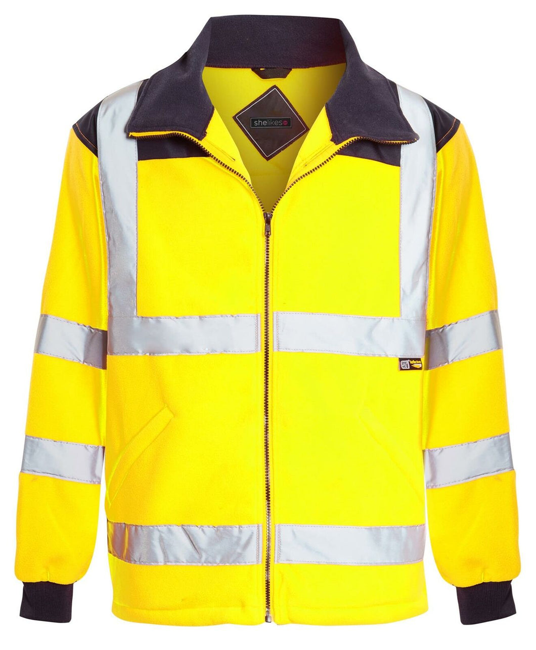 Shelikes, Hi Vis Jackets, High Visiblity Clothing, Yellow/Navy