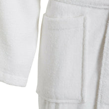 Load image into Gallery viewer, Unisex Luxury Egyptian Cotton Terry Towelling Gown - White ( Shawl Collar Bath Robe )
