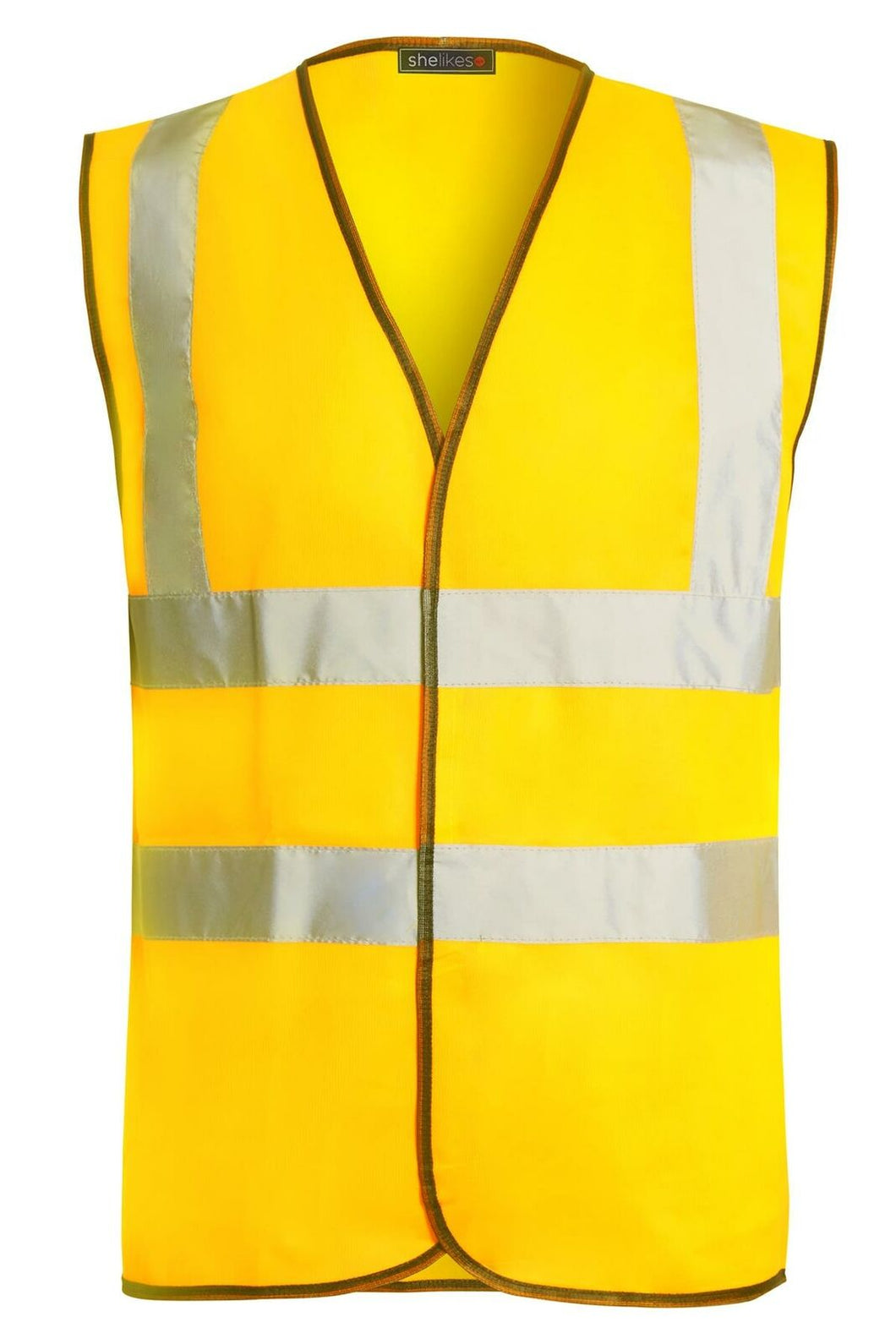 Hi Vis High Visibility Waistcoat Vest 2 Band - Yellow