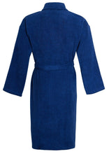 Load image into Gallery viewer, Unisex Luxury Egyptian Cotton Terry Towelling Gown - Royal Blue ( Shawl Collar Bath Robe )
