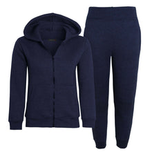 Load image into Gallery viewer, New Kids Fleece Hoodie Top &amp; Bottoms Joggers Tracksuit Set - Navy
