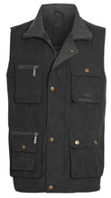 Load image into Gallery viewer, Mens Safari Hiking Fishing Walk Sleeveless Waistcoat Jacket - Lincon/Black
