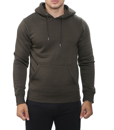 Shelikes Mens Pullover Hooded Sweatshirt - Khaki